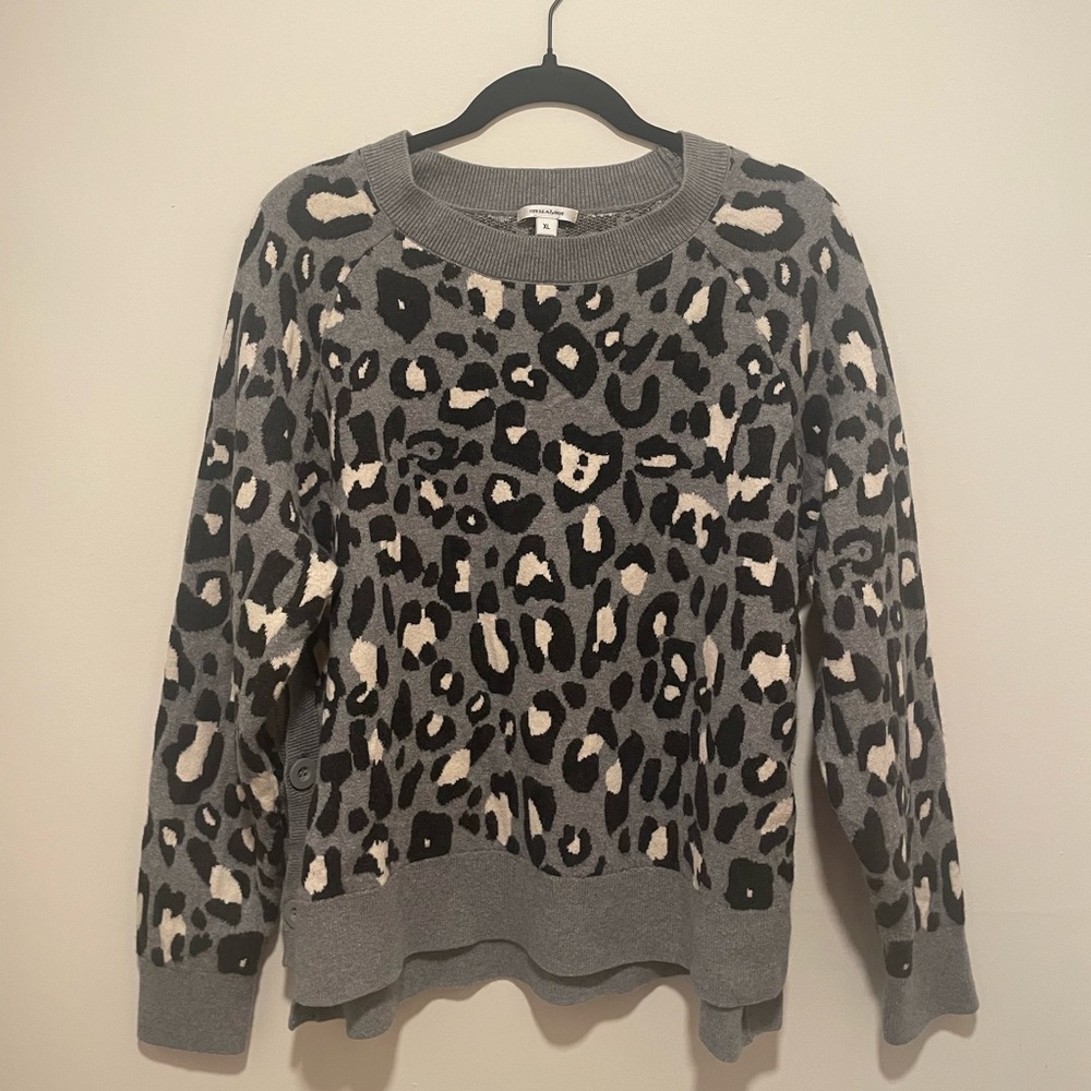 Stella and Dot Leopard Print Sweater